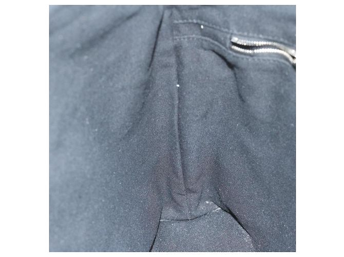 Hermès HERMES Troca Horizontal MM Einkaufstasche Canvas Schwarz Braun Auth bs10304 - Ansicht 17