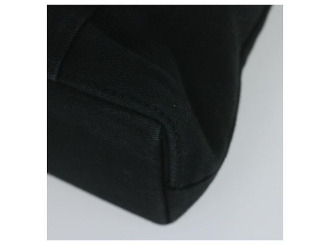 Hermès HERMES Troca Horizontal MM Einkaufstasche Canvas Schwarz Braun Auth bs10304 - Ansicht 9