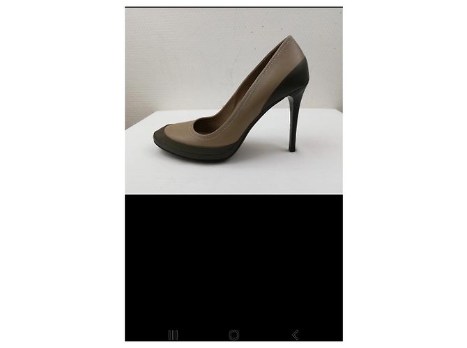 Burberry Slingback Pumps Leder Hellbraun - Ansicht 10