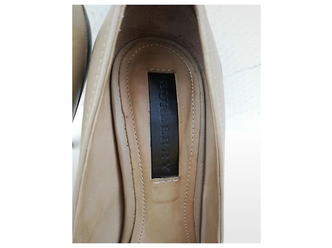 Burberry Slingback Pumps Leder Hellbraun - Ansicht 2