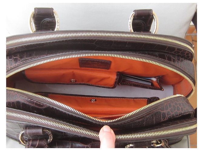 Lancel Adjani Ledertasche Dunkelbraun - Ansicht 13