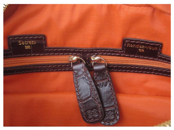 Lancel Adjani Ledertasche Dunkelbraun - Ansicht 15