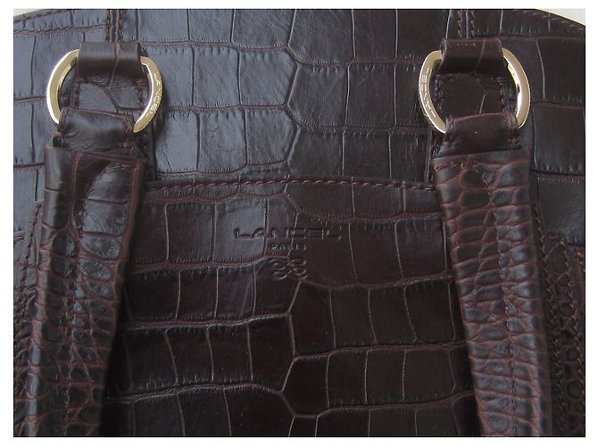 Lancel Adjani Ledertasche Dunkelbraun - Ansicht 9