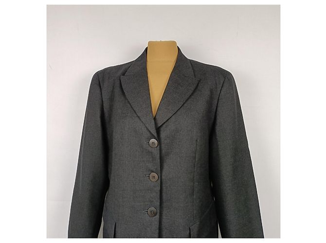 Max Mara Grey Wool Jacket - view 2