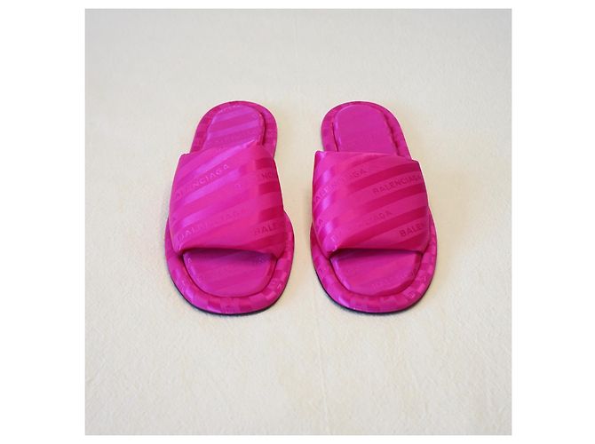 Sandali Balenciaga Hotel Rosa Fuchsia Jacquard Fuschia - vista 7