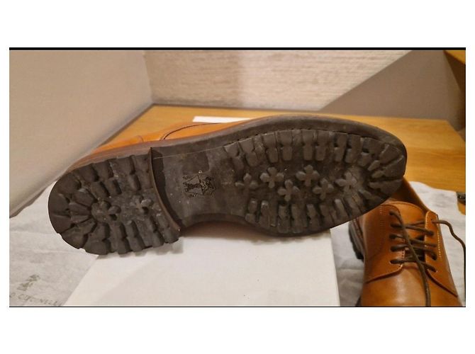 Brunello Cucinelli Sapato clássico masculino com cadarço Castanho claro - vista 3