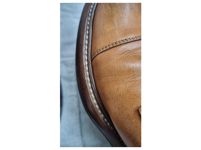 Brunello Cucinelli Sapato clássico masculino com cadarço Castanho claro - vista 9