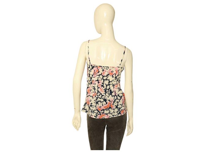 Paul & Joe Floral Silk Cami Top Multicolor Sleeveless Blouse Multiple colors - view 2