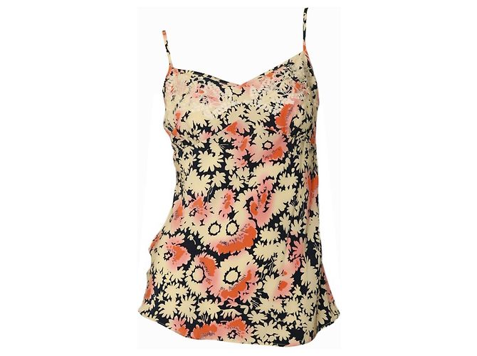 Paul & Joe Floral Silk Cami Top Multicolor Sleeveless Blouse Multiple colors - view 3