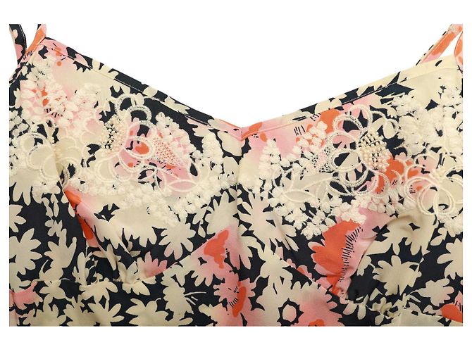 Paul & Joe Floral Silk Cami Top Multicolor Sleeveless Blouse Multiple colors - view 7