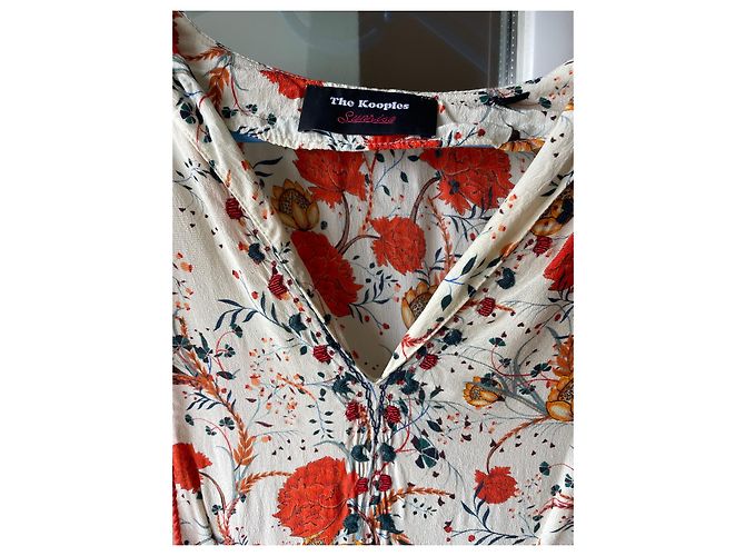 Vestido de seda Sunrise The Kooples - vista 6
