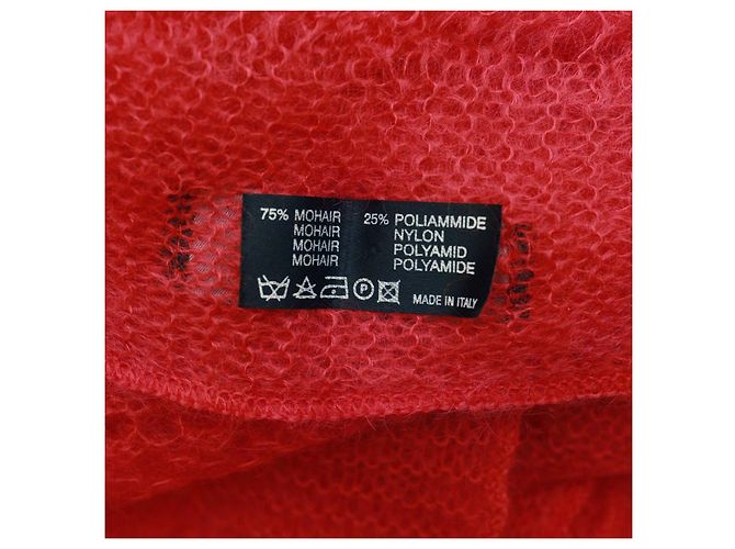 Sciarpa Emanuel Ungaro in Mohair Rosso Corallo - vista 4