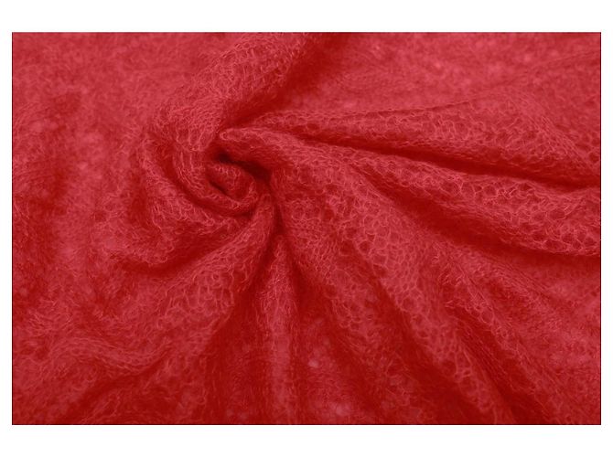 Sciarpa Emanuel Ungaro in Mohair Rosso Corallo - vista 5
