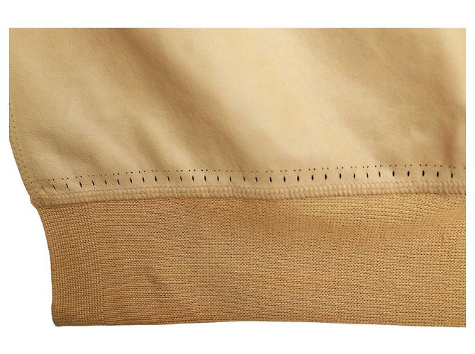 Minifalda Armani Jeans de cuero y algodón beige - vista 8