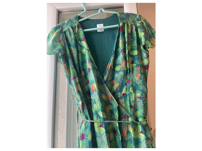 Autre Marque Vestido envelope de seda Soi - vista 4