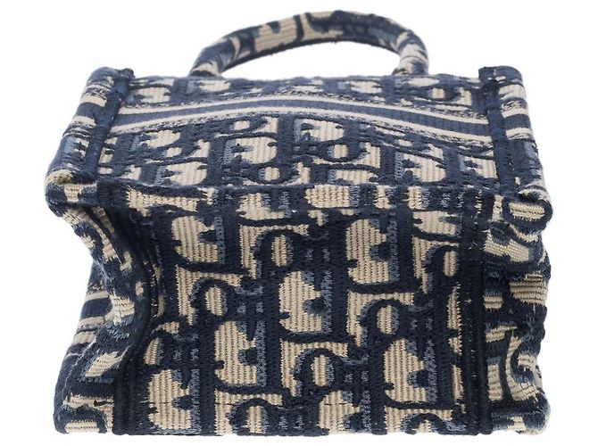 Book Tote Borsa tote DIOR Book in tela blu navy - 101647 - vista 11
