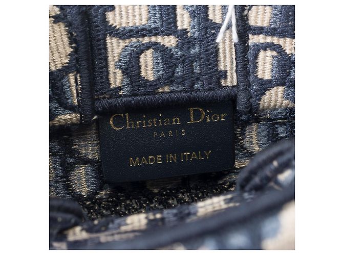 Book Tote Borsa tote DIOR Book in tela blu navy - 101647 - vista 7