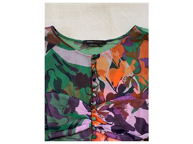 Camisa de seda Bcbg Max Azria con estampado de flores Multicolor - vista 3