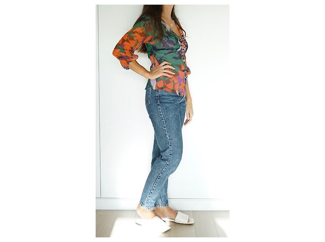 Camisa de seda Bcbg Max Azria con estampado de flores Multicolor - vista 5