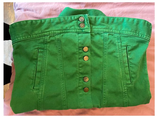 Aquaverde Jeansjacke Hellgrün 3/4 Ärmel - Ansicht 11