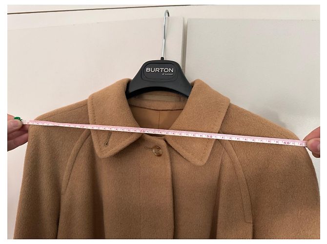 Abrigo Burberry de pelo de camello Camel - vista 8