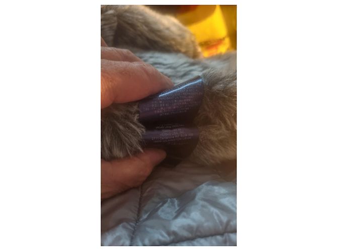 Doudoune Herno avec fourrure écologique Gris - vue 2