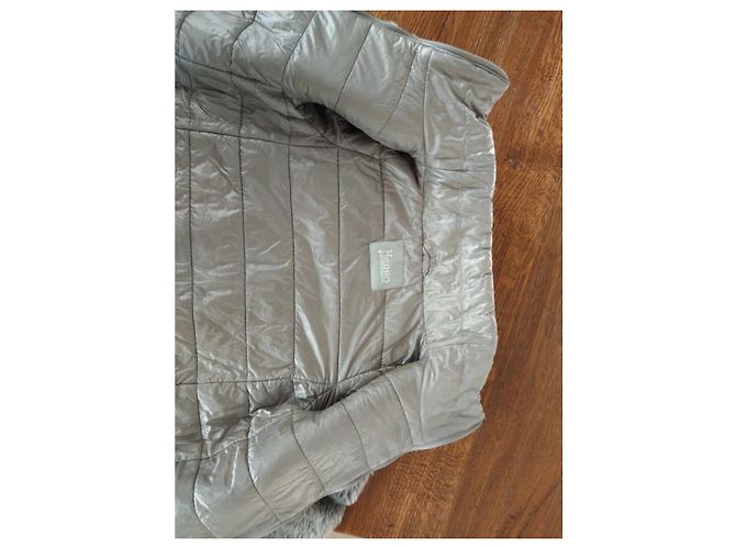 Doudoune Herno avec fourrure écologique Gris - vue 4