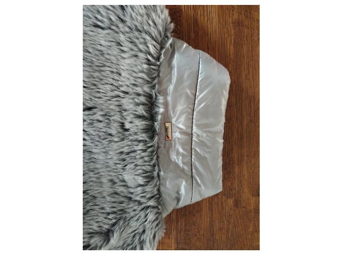 Doudoune Herno avec fourrure écologique Gris - vue 5