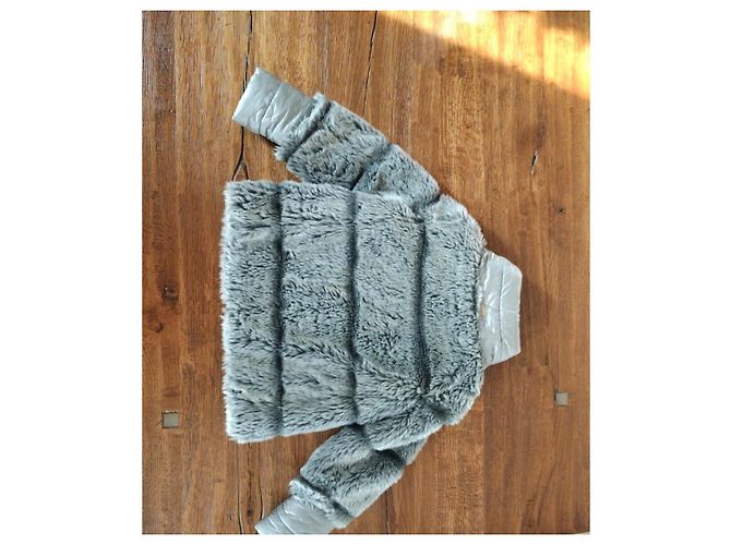 Doudoune Herno avec fourrure écologique Gris - vue 6