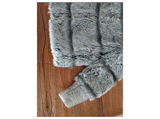 Doudoune Herno avec fourrure écologique Gris - vue 7