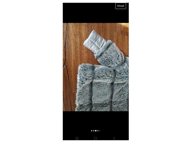 Doudoune Herno avec fourrure écologique Gris - vue 8