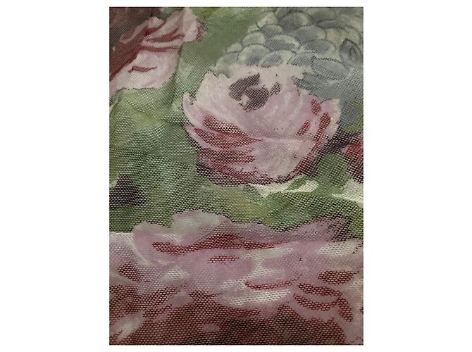 Dolce & Gabbana Lenço de seda floral em malha Multicor - vista 2
