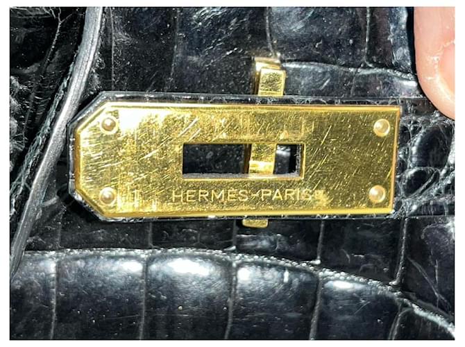 Hermès Birkin 30cm Coccodrillo Nero - vista 11