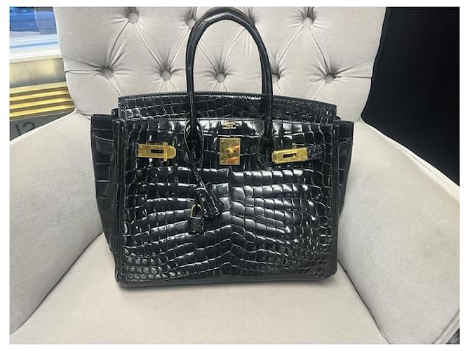 Hermès Birkin 30cm Coccodrillo Nero - vista 2