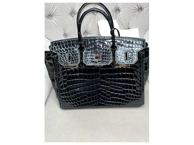 Hermès Birkin 30cm Coccodrillo Nero - vista 4
