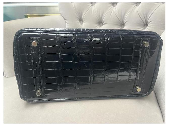 Hermès Birkin 30cm Coccodrillo Nero - vista 5