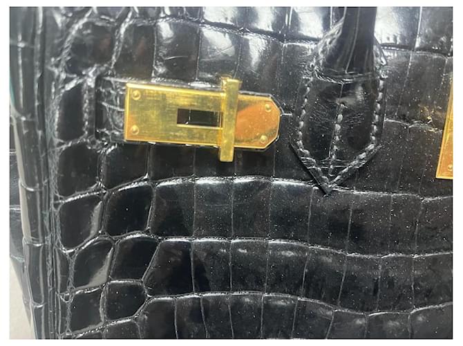 Hermès Birkin 30cm Coccodrillo Nero - vista 8