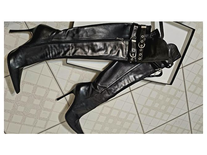 Botas altas Gianmarco Lorenzi Negro - vista 2