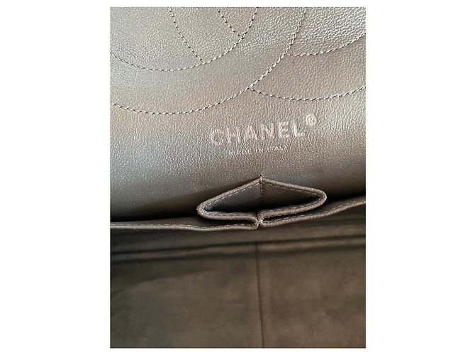 Chanel classica riedizione senza tempo in argento Silver hardware - vista 2