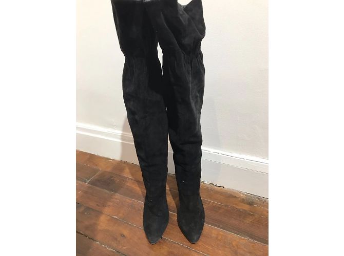 Stivali ROBERTO CAVALLI T.EU 39 Camoscio Nero - vista 2