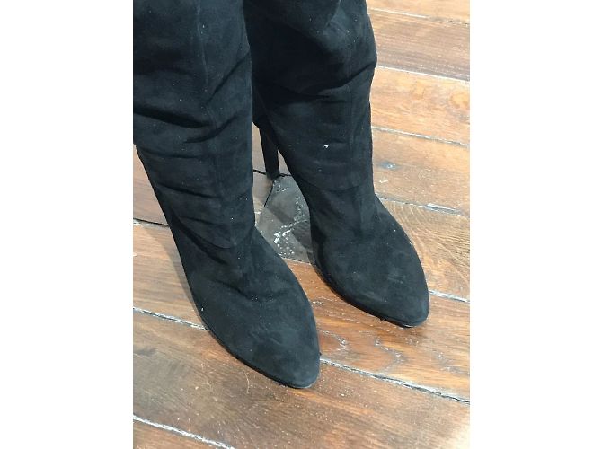 Stivali ROBERTO CAVALLI T.EU 39 Camoscio Nero - vista 6
