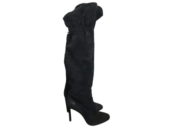 Stivali ROBERTO CAVALLI T.EU 39 Camoscio Nero - vista 9