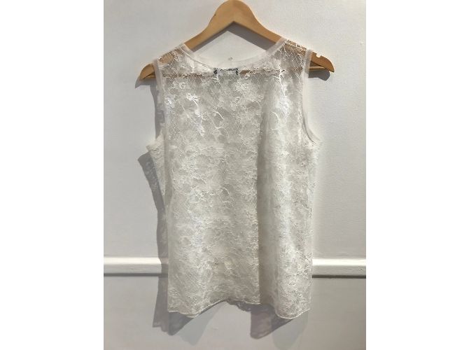 DOLCE & GABBANA Tops T.Internacional L Encaje Blanco - vista 2