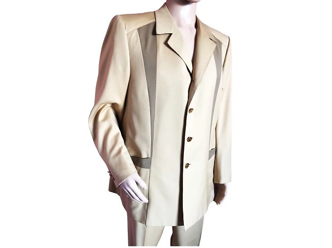BRIONI Trajes T.Lana XXL Internacional Beige - vista 13