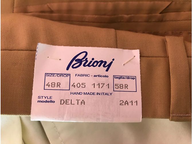 BRIONI Trajes T.Lana XXL Internacional Beige - vista 17