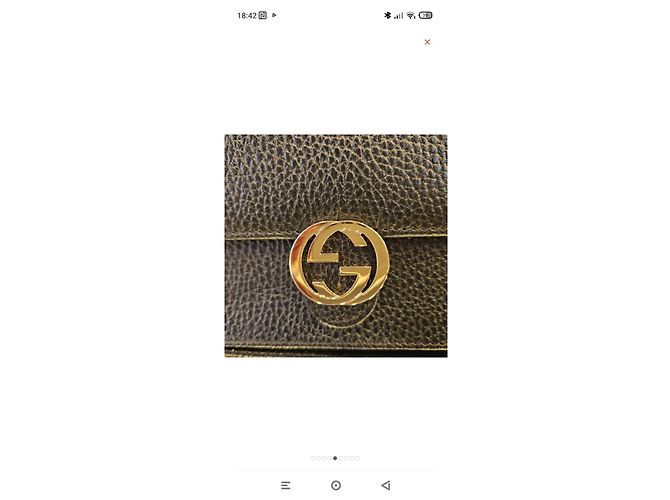 Marmont Borsa Gucci in pelle nera Nero - vista 5