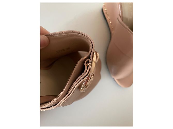 Chanel Mules compensées Beige - vue 12