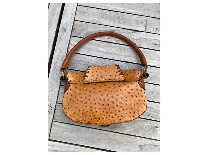 Borsa Just Cavalli Arancione in Pelle di Struzzo - vista 2