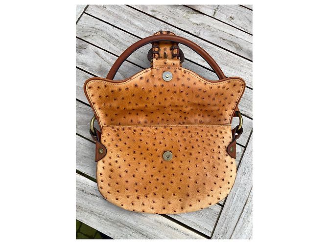 Borsa Just Cavalli Arancione in Pelle di Struzzo - vista 5