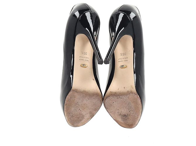 Décolleté Sergio Rossi con tacco alto in vernice nera Nero - vista 5